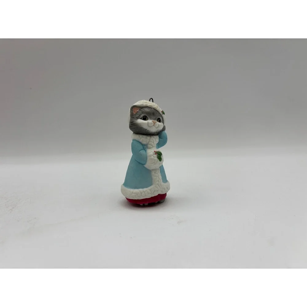Hallmark Keepsake Ornament 1990 Christmas Kitty Vintage 2nd in Kitty Series